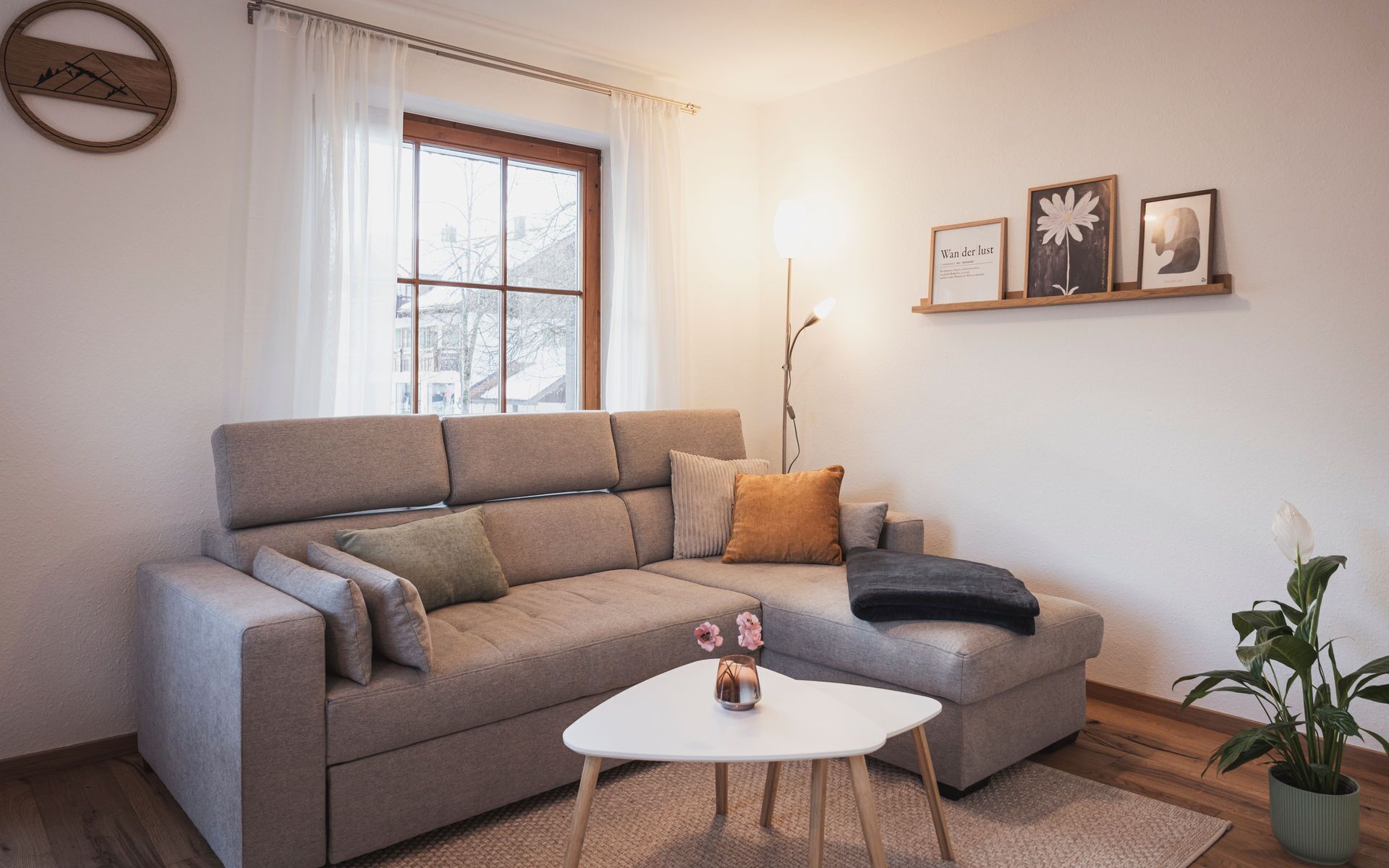Appartement Familial, vue jardin | Coin séjour