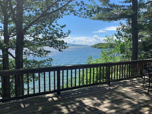 Escape from it all!  Dock, beach & sunsets in south Wolfeboro #501