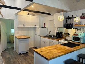 Microwave, stovetop, dishwasher, coffee/tea maker - Charming Crescent Lake Waterfront | Dock, Fire Pit, Walk to Wolfeboro (Wolfeboro)