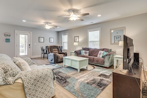 Interior - Deck & Games! Pet-friendly Oak Island Home (Oak Island)