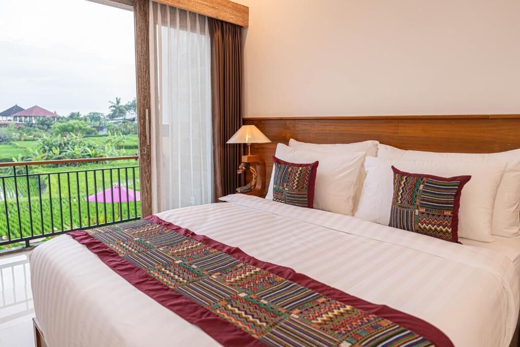 Deluxe-dobbeltværelse - balkon - udsigt til have