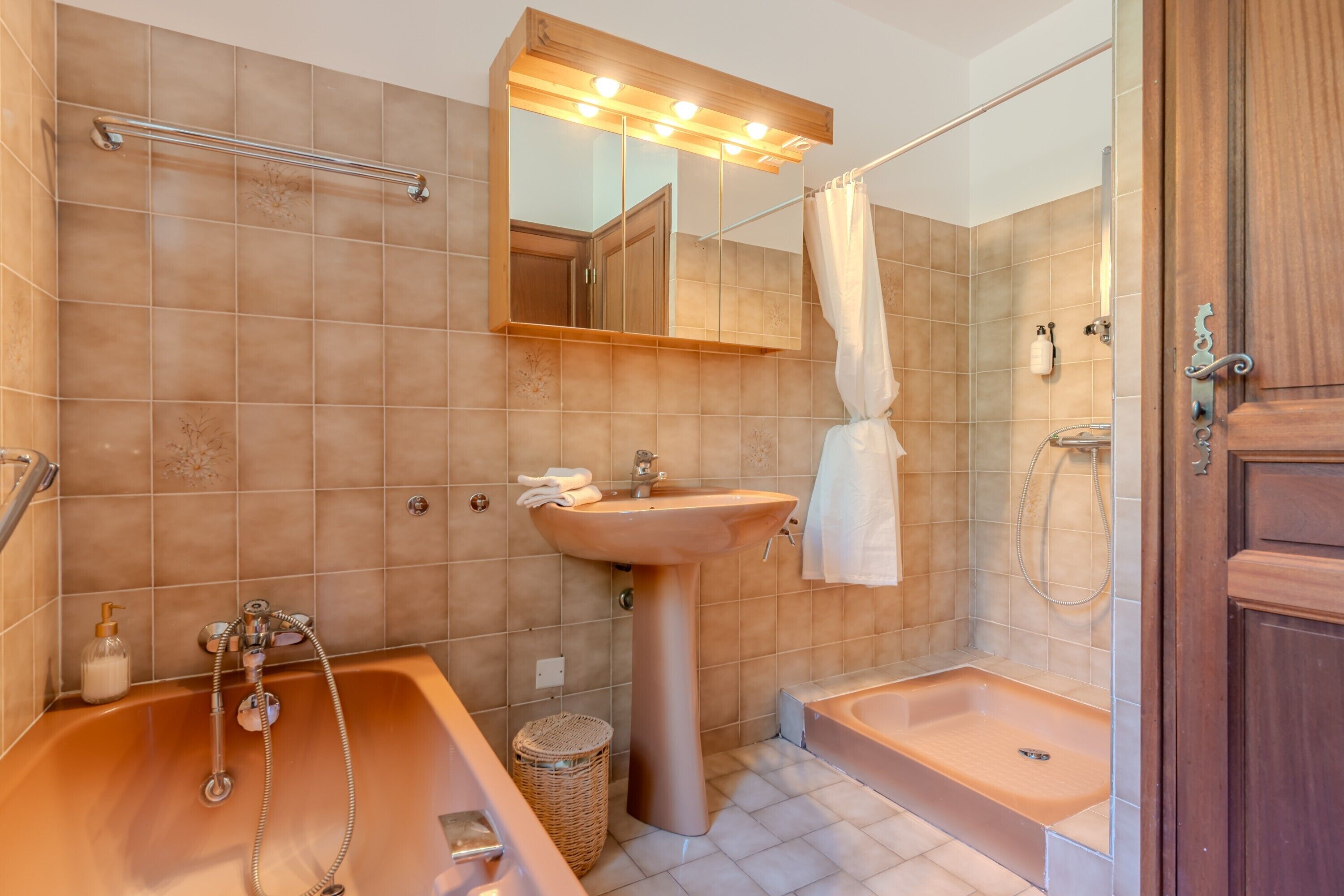 Shower, hair dryer