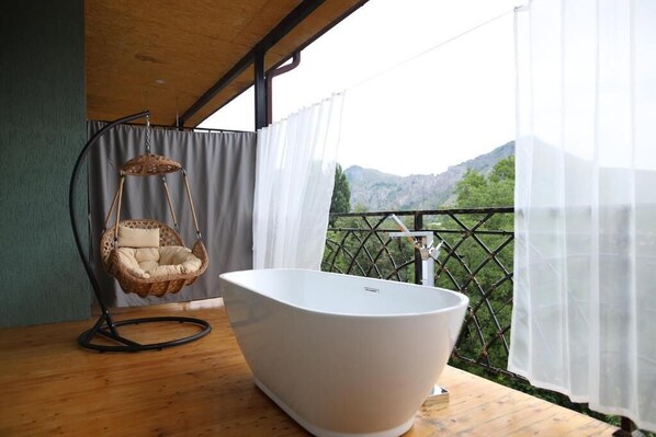 Luxury Double Room, Balcony, Mountain View | Property grounds