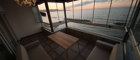 Deluxe Duplex, Balcony, Sea View | Terrace/patio