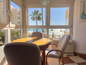 Dining - Apartment 'Beach Front Home A125' with Sea View, Wi-Fi and Air Conditioning (Torrox Costa)