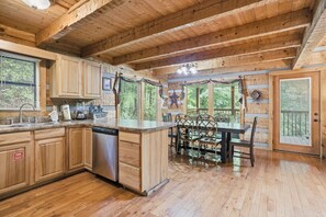 Cabin, 2 Bedrooms | Private kitchen | Fridge, oven, coffee/tea maker, toaster - Black Bear Hideaway 2 Bedroom Home (Sevierville)