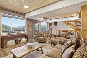 Cabin, 3 Bedrooms | Living area | Smart TV - Sanctuary Retreat 3 Bedroom Home (Sevierville)