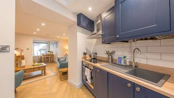 Fridge, oven, stovetop, dishwasher