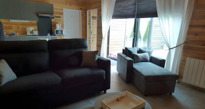 Chalet 'Le Ch'ti Lecelles' with Private Terrace and Private Garden