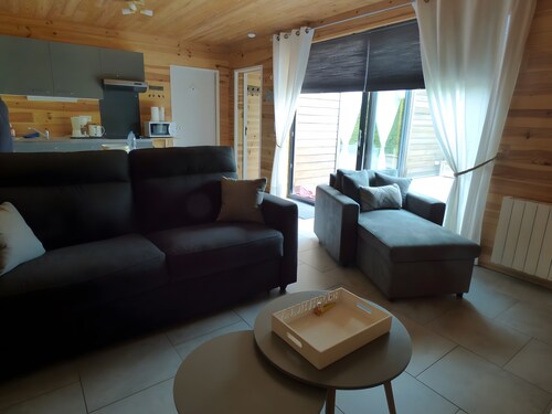 Chalet 'Le Ch'ti  Lecelles' with Private Terrace and Private Garden