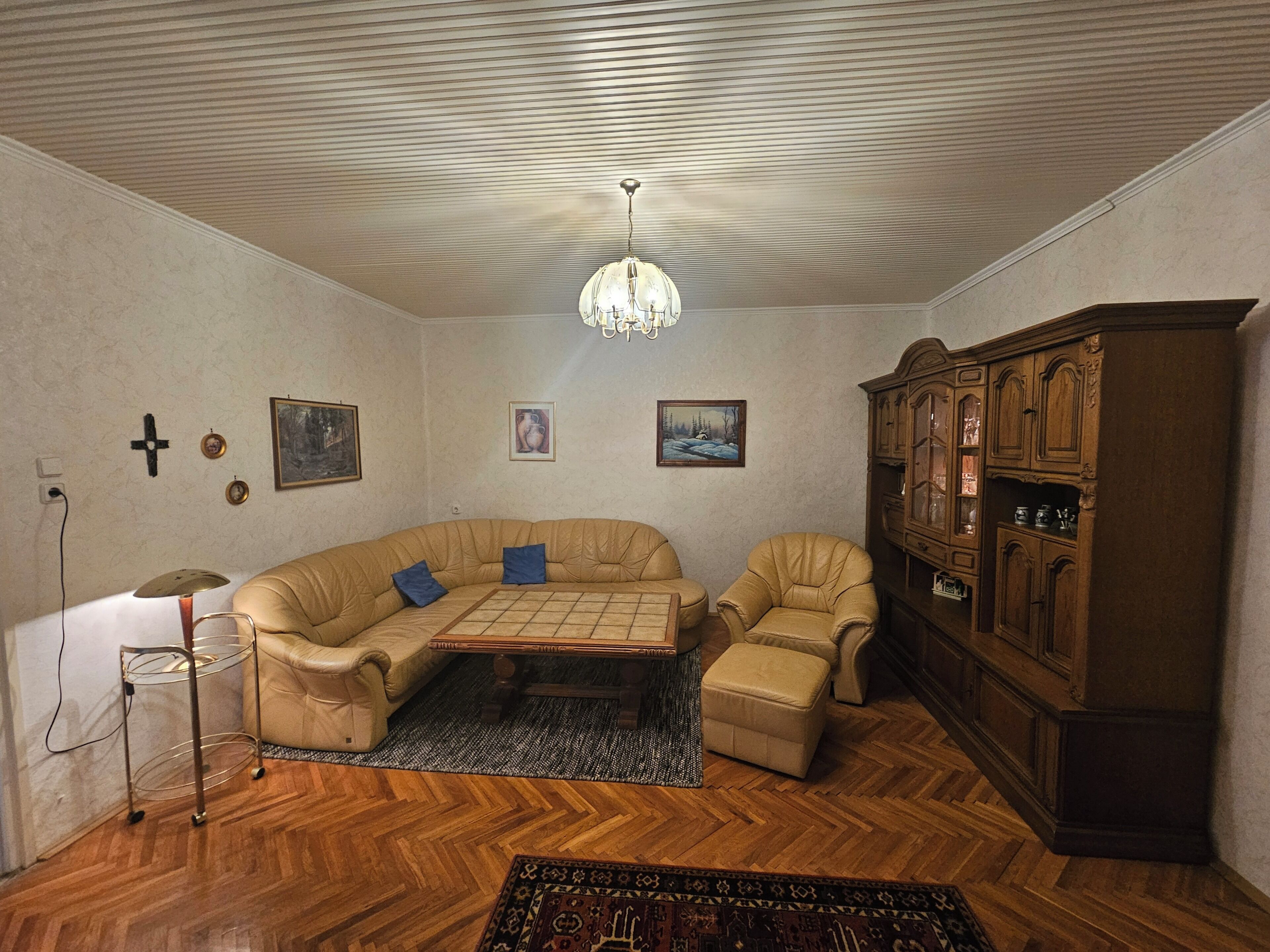 TV, DVD player, books