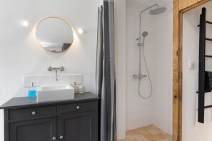 Shower, hair dryer