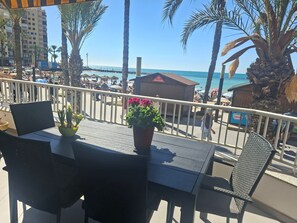 Apartment, 1 Bedroom, Smoking, Balcony | Balcony - A Beautiful Beachfront Flat for 4 People With a Lovely Terrace Overlooking sea (Torrevieja)