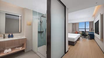 2 Single Standard Stocked Minibar Included | Down comforters, desk, laptop workspace, blackout drapes
