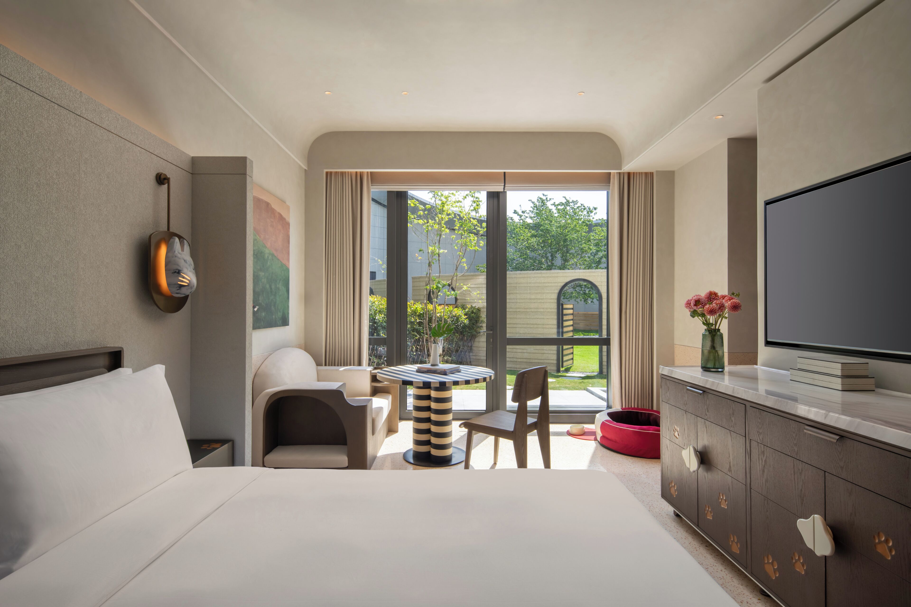 Premium-huone, 1 suuri parisänky (Pet Friendly)