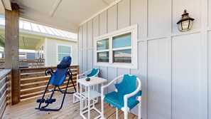 Terrace/patio - Lasting Respite – Coastal Getaway w/ Pond Views, Pool & Beach Access (Port Aransas)