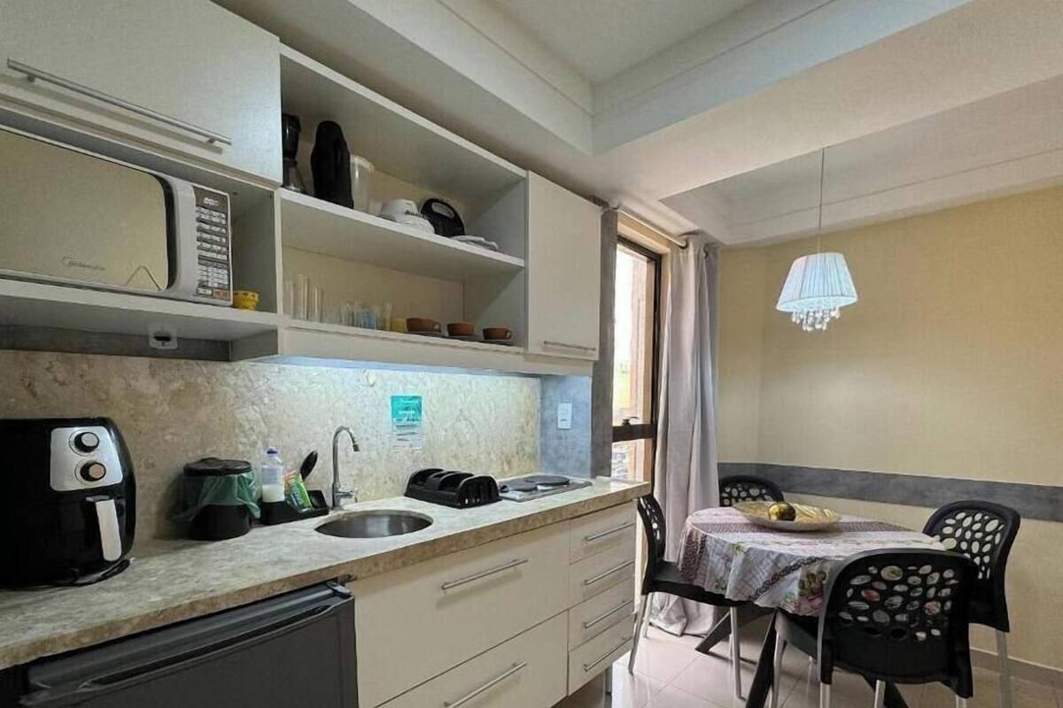 Căn hộ tiện nghi đơn giản, quang cảnh biển | Bếp riêng