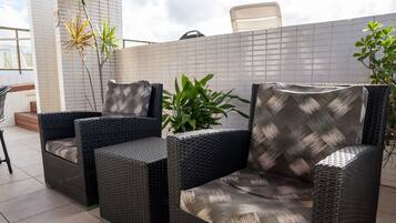 Apartamento conforto | Terraço/pátio