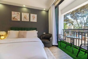Apartment, 1 Bedroom, Accessible, Balcony | Balcony - Atelier Luxe Home, Charming Modern Styled 1bedroom in Kileleshwa (Nairobi)