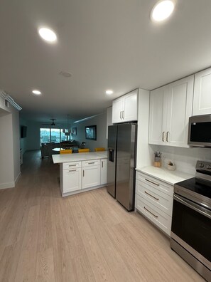 Private kitchen - Fully Furnished Waterfront Condo with Bay Views -Extended Stay Preferred (Apollo Beach)