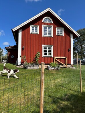 Property grounds - Cozy dog and child friendly cottage near bathing lake (Vetlanda)