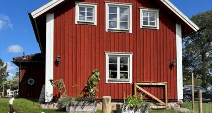 Cozy dog and child friendly cottage near bathing lake