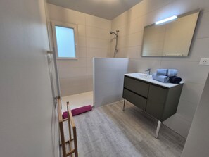 Shower, hair dryer