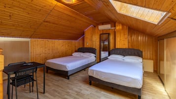 4 bedrooms, iron/ironing board, WiFi, bed sheets