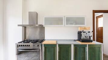 Fridge, oven, stovetop, dishwasher