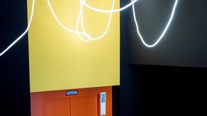 An elevator with a sign indicating it is for 'Staff Use Only.' - ALPAMI Glockenbach  (Munich)