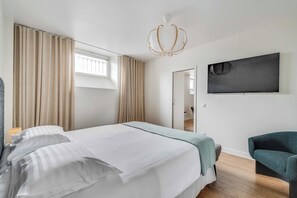 Appartement | 1 slaapkamer, een laptopwerkplek, een strijkplank/strijkijzer