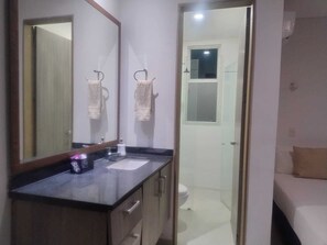 Towels, soap, toilet paper