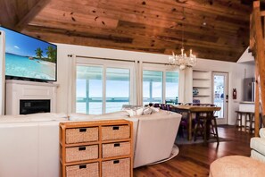 獨棟房屋, 多張床 (Antilles Beach Cottage) | 起居區