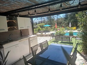 Outdoor dining - Vrbo Property (Draguignan)