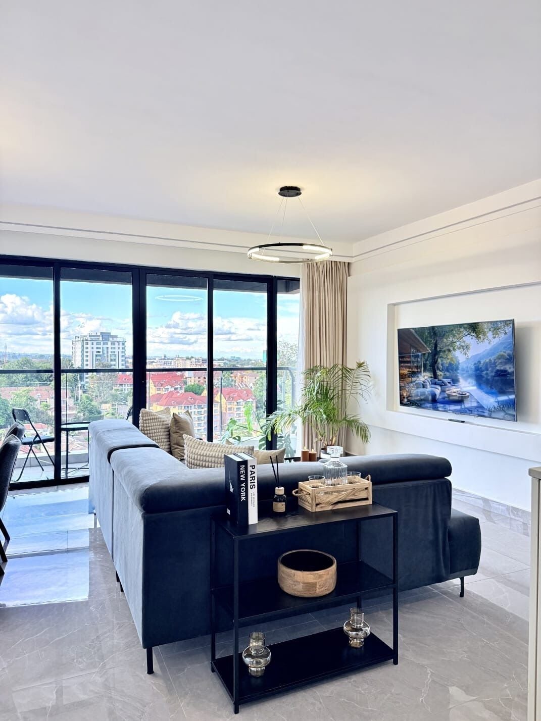 Appartement Deluxe, vue ville | Coin séjour