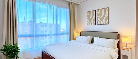 Deluxe Apartment, City View | Blackout drapes, free WiFi