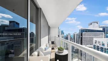 Penthouse superior, 2 habitaciones, vista al océano | Vista del balcón