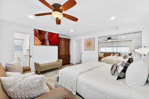 3 habitaciones, escritorio, tabla de planchar con plancha y wifi gratis 