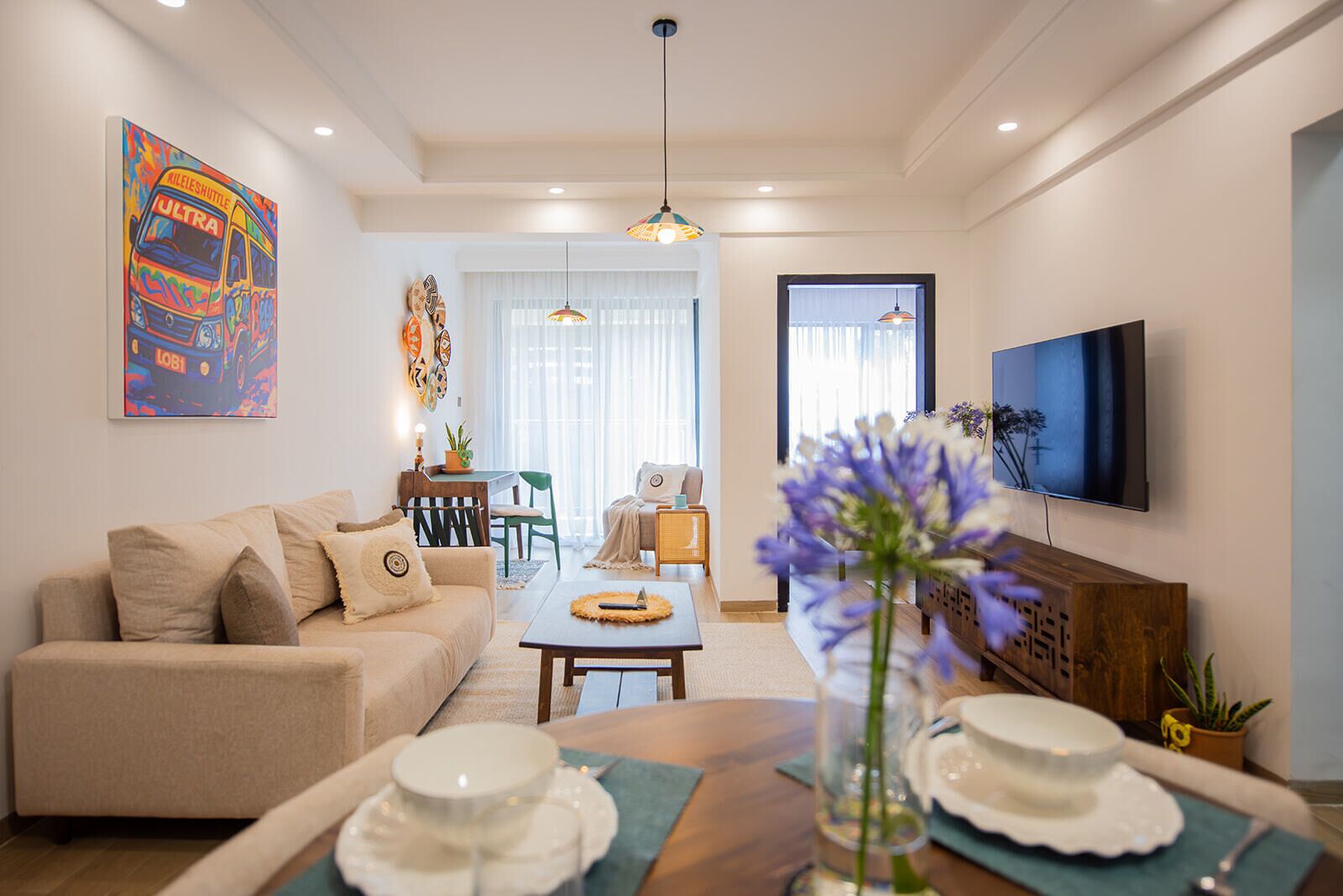 Appartement Supérieur, vue ville | Coin séjour