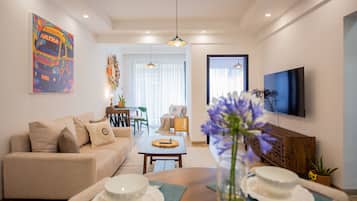 Appartement Supérieur, vue ville | Coin séjour