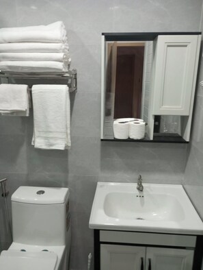 Bathroom - 2-bedroom Suite in fantastic Bais City w/ AC parking lot, Wifi, netflix, kitchen (Bais City)