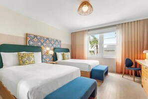 Room - Double | Beach Plaza | Art Deco Charm, Collins Ave, South Beach Ease | 2 Units (Miami Beach)