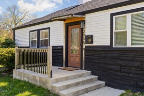 Exterior detail - Stylish + Trendy Home W/ Office Near It All! (Indianapolis)