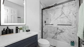 Shower, hair dryer