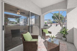 Terrace/patio - Scottsdale Sonoran Retreat 2BR Desert Escape with Pool, EV Charging & Private Patio (Scottsdale)