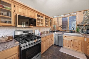 Cabana básico, vista para a montanha | Cozinha privada