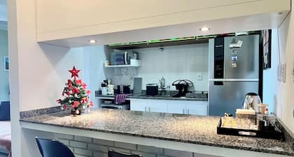 Home office with pool and barbecue in Capão Novo - RS