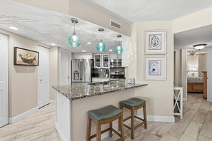 Condo, Multiple Beds (Seascape Towers 624) | Private kitchen - Seascape Towers 624 (New Smyrna Beach)
