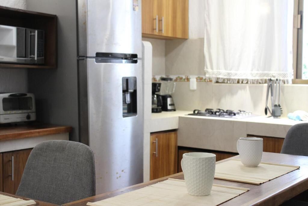 Family House, Balcony, Garden View | Private kitchen