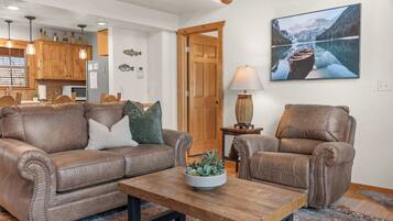 TV, fireplace, offices